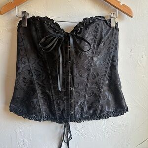 Elegant Black Corset Top